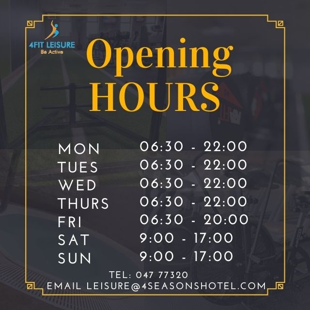 4Fit Opening Hours 4Fit Opening Hours